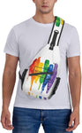 Rainbow LGBT Crossbody Sling Backpack 