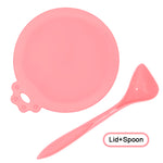 2Pcs/Set Reusable Pet Food Can Cover and Spoon