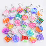 10/20Pcs Mini Pop Keychain 