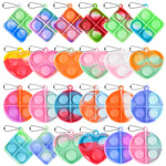 10/20Pcs Mini Pop Keychain 