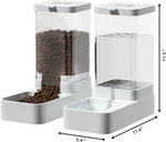 Gravity Pet Feeder and Water Dispenser Set