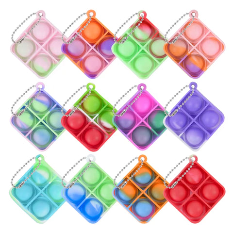 10/20Pcs Mini Pop Keychain 