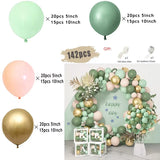 Jungle Safari Birthday Party Animal Balloon Garland Arch Kit Deer Pattern Kid Boy Baby Shower Decoration Latex Balloons Supplies