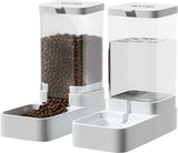 Gravity Pet Feeder and Water Dispenser Set