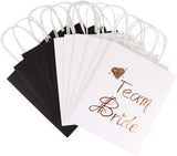 12Pcs Wedding Party Paper Gift Bags 6 Bridesmaid 6 Groomsmen Gift Bags