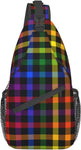 Rainbow LGBT Crossbody Sling Backpack 