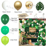 Jungle Safari Birthday Party Animal Balloon Garland Arch Kit Deer Pattern Kid Boy Baby Shower Decoration Latex Balloons Supplies