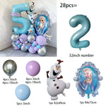 28Pcs  Frozen Princess Elsa Balloons 