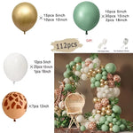 Jungle Safari Birthday Party Animal Balloon Garland Arch Kit Deer Pattern Kid Boy Baby Shower Decoration Latex Balloons Supplies