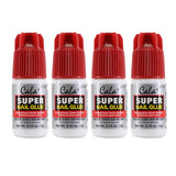 Super Nail Glue Professional Salon Quality | Quick and Strong Nail Liquid Adhesive (4 Bottles)