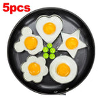 New Stainless Steel Fried Egg Mold Heart Pancake Maker Breakfast Baking Omelette Rings Cooking Tools Kitchen Accessories Gadget