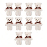 10Pcs Mini Cute Cartoon Plush Bear