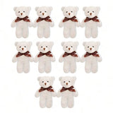 10Pcs Mini Cute Cartoon Plush Bear