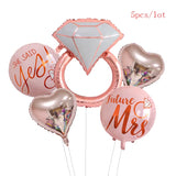 Diamond Ring Balloons Set 22Inch round Rings Balloon 