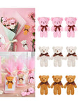 10Pcs Mini Cute Cartoon Plush Bear