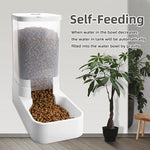 Gravity Pet Feeder and Water Dispenser Set