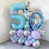 28Pcs  Frozen Princess Elsa Balloons 