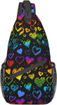 Rainbow LGBT Crossbody Sling Backpack 