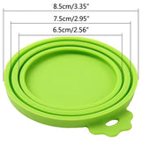 2Pcs/Set Reusable Pet Food Can Cover and Spoon