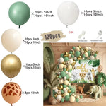 Jungle Safari Birthday Party Animal Balloon Garland Arch Kit Deer Pattern Kid Boy Baby Shower Decoration Latex Balloons Supplies