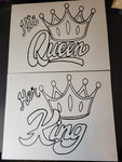 Queen & king custom made paint canvas